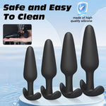 4-Piece Silicone Butt Plug Set β Beginner to Advanced Trainer Kit with Flared Base
