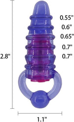 Mini Vibrating Anal Plug with Pull Ring – Prostate Massager & Beginner-Friendly Toy