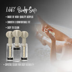 Temptasia Clit & Nipple Suckers Set, Adjustable Vacuum for Heightened Sensitivity