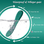 G-Spot & Clitoral Vibrator – 7 Modes, Powerful Wand Massager for Couples (Green)