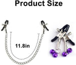 Adjustable Non-Piercing Metal Nipple Clamps – Decorative BDSM Clips for Couples 2/2