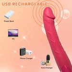 Waterproof G-Spot Vibrator – Realistic Silicone Dildo with 10 Intense Vibrations