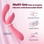 Strapless Double-Ended Vibrator with Remote – 10 Modes for G-Spot & Clit Pleasure