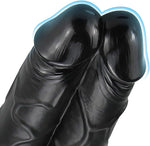 Extra-Large Realistic Double Dildo with Suction Cup for G-Spot & Anal Stimulation