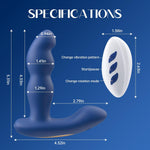 360° Rotating Prostate & Clitoral Massager with 7 Vibration & Rotation Modes