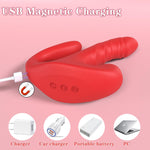 Thrusting Rabbit Vibrator – 3-in-1 G-Spot & Clitoral Stimulator with 9 Modes