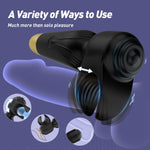 Powerful 2-in-1 Male Sex Toy, Penis Vibrator & Stroker with Nipple & Clitoral Stim