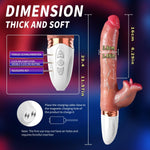 10-Function Thrusting Rabbit Vibrator for Women, Realistic G-Spot & Clitoral Stimulator