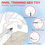 14.4" Flexible Silicone Vibrating Anal Beads, 10 Vibration Modes, Prostate Massager