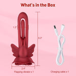 Wearable G-Spot Vibrator - 9 Vibration & 4 Flapping Modes, Remote Control, Waterproof