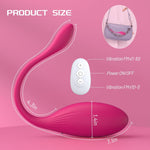 APP-Controlled Wearable G-Spot Vibrator, 10 Modes, Rose Clitoral Stimulator