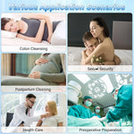 Enema Douche Kit with Bendable Silicone Nozzle & Anti-Backflow Design for Cleansing