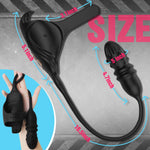 Thrusting Prostate Massager with Vibrating Shaft, P-Spot Stimulator for Men