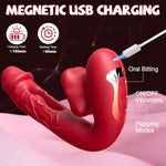 G Spot Vibrator Dildo – 10 Modes for Flapping, Vibrating & Clitoral Stimulation