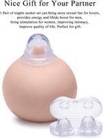 1 Pair Soft Silicone Nipple Suckers for Pressure, Breast Stimulator for Women & Men