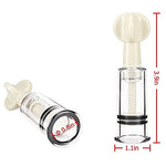 2pcs Manual Vacuum Nipple Corrector Cups for Flat & Inverted Nipples, Set of 2
