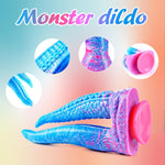 7.9" Dual-Head Tentacle Dildo – Soft Silicone Fantasy Toy for Couples & Beginners