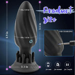 Remote-Controlled Anal Plug with 10 Rotation & Vibration Modes for Prostate Stimulation