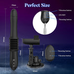 Thrusting Dildo Machine – 10 Vibration & Thrust Modes, Remote Control, Suction Cup