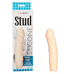 7 Function Waterproof Silicone Stud Woody Vibrating Dildo for Women, Ivory