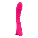 G-Spot Vibrator - Ribbed Vibrator for G-Spot Stimulation, 7 Vibration Programs - Skin-Friendly Silicone, Waterproof, Rechargeable