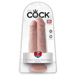 King Cock 7 Inch Two Cocks One Hole Dildo
