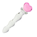 Double-Ended Crystal Dildos Glass Pleasure Wand Anal Plug - Love Style Series (Love A)