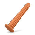 Screw Threaded Butt Plug Anal Trainer Kit with Powerful Suction Base, Soft Anal Stimulator Liquid Silicone Gradual Stimulation Anal Plug Adult Sex Toy for Beginner and Advanced Users (13.1in)