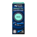 Perfect Fit Snug Size 49F Latex Condoms with Silver Pocket Case, 10 Count