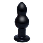 3 Sizes of Black Thick Ball Shape Silicone Anal Plug Butt Beads with Long Handle, Waterproof Anal Dildo Round Smooth Prostate Massager Adult Sex Toy for Women Men - L