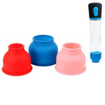 Premium 3PCS Silicone Penis Pump Sleeve Penis Extender Accessories,Universal Cock Sleeve Penis Enlarger Replacement for Men Penis Extension,Penis Girth Cock Pump for Male Enhancement Growth Pump Cover