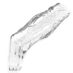 Penis Sleeve Silicone Cock Rings,Reusable Penis Sleeve Enlarger Girth Enhancer,Cock Sleeve for Men,Sex Toys Enhancing Male Endurance,Delay Ejaculation Stronger Erection (Clear)
