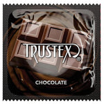 Chocolate Flavored Latex Condoms with Brass Pocket Case, 12 Count