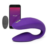 Sync 2 Couples Vibrator | Wearable Remote Control Vibrating Adult Sex Toy | App Controlled G Spot & Clitoral Stimulator | Dual Stimulation with 10 Speeds | Waterproof & Rechargeable | Purple
