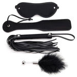BDSM Kits Sex Bondage Set Adult Sex Toys for Couples, 4Pcs Bondage Restraints Sex Paddle Set with Eye Mask Sex Whip Spanking Paddle Feather Stick,BDSM Toys Sex Flogger Paddle for Couples Whip Sex Game