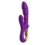2 in 1 G Spot Vibrator & Clit Sucker Rabbit Dildo with 12 Modes, Dual Stimulation Rechargeable Magnetic Charging Waterproof Body-Safe Silicone, Quiet Sex Toy for Women, Beginner to Advanced (Purple)