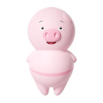 2 in 1 Pink Mini Cute Pig Shape Clitoral Vibrator with 10 Lick and Suction Modes, Silicone Rechargeable Nipple Vibrator Adult Sex Toy for Women