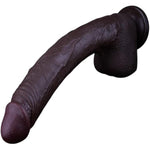 10.6 Inch Realistic Dildo, Thick Huge Dual-Layer Liquid Silicone Dildo, Lifelike Feels Real Skin Dildos, Big Black Penis for G Spot Stimulation, Vaginal Anal Stimulator for Women Men