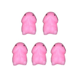 Mini Penis Adult Sex Toys,Realistic Dildos Stress Relief Toy Male Sex Toy for Couples,5Pcs Small Penis Squishy Decompression Squeeze Toy for Sex Games,Tiny Penis Novelty Gag Gifts for Men Women Pink