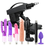 Sex Machine Thrusting Dildo Machine Deep Penetrating Sex Machines Thrust Machine Automatic Thruster for Dildo with Suction Cup 3XLR Large Attachments 4.5CM Range Sex Toys Machines & Devices (Standard)