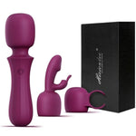 Vibrator Wand Kits Couple Sex Toys Penis Vibrator Male Masturbator (Purple)