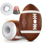 Male Masturbator Sex Toys for Men - Football Shape Masturbation Stroker with 12 Vibrating Modes, Penis Training Sex Toy with 3D TPE Realistic Sleeve, Male Sex Toy Pocket Pussy, Couple Sex Toys & Game