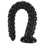 17.56 Inch Long Dildo Anal Snake,Large Butt Plug Huge Anal Dildo with Suction Cup for Vaginal G Spot Stimulation Monster Anal Plug Thick Anus Dilator Adult Sex Toys for Men Women(Black)