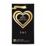 Ribbed & Studded Latex Condoms for Men, Medium Size, 12 Count