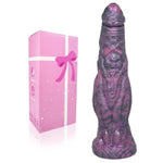 9.6-Inch Fantasy Wolf Knot Dildo, Large Silicone Toy with Suction Cup Base