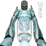 Male Masturbator Penis Pump Mens Sex Toy - Adult Sex Toys for Men Sex Toy 7 Thrusting Rotating Vibrating Sucking Licking - Pocket Pussy Adult Toys Blowjob Sex Machine Male Sex Toys Stroker