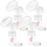 Nenesupply Pump Parts Compatible with Spectra S2 S1 9 Plus Breast Pump to Replace Spectra Pump Parts S2 Accessories Flange 17mm Duckbill Valve Tubing Pumping Bottles Backflow Protector (17mm x 4 Sets)