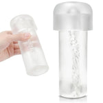 Extended Men's Penis Pump Magic Sleeve Butt Sleeve Length 6.1 Inch Vacuum Seal Kit Anal Sleeve Replacement Seal Cap 2.5 Inch Cylindrical Large Penis Pump Sleeve for Stronger