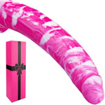 12" Soft Silicone Realistic Extra Giant Long Fantasy Pink Dildo Suction Cup