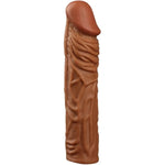 New Reusable Male Super Silicone Sleeve Extension Sheath Extender for Men Male Enhancement Extension Sleeve (Flesh, A)